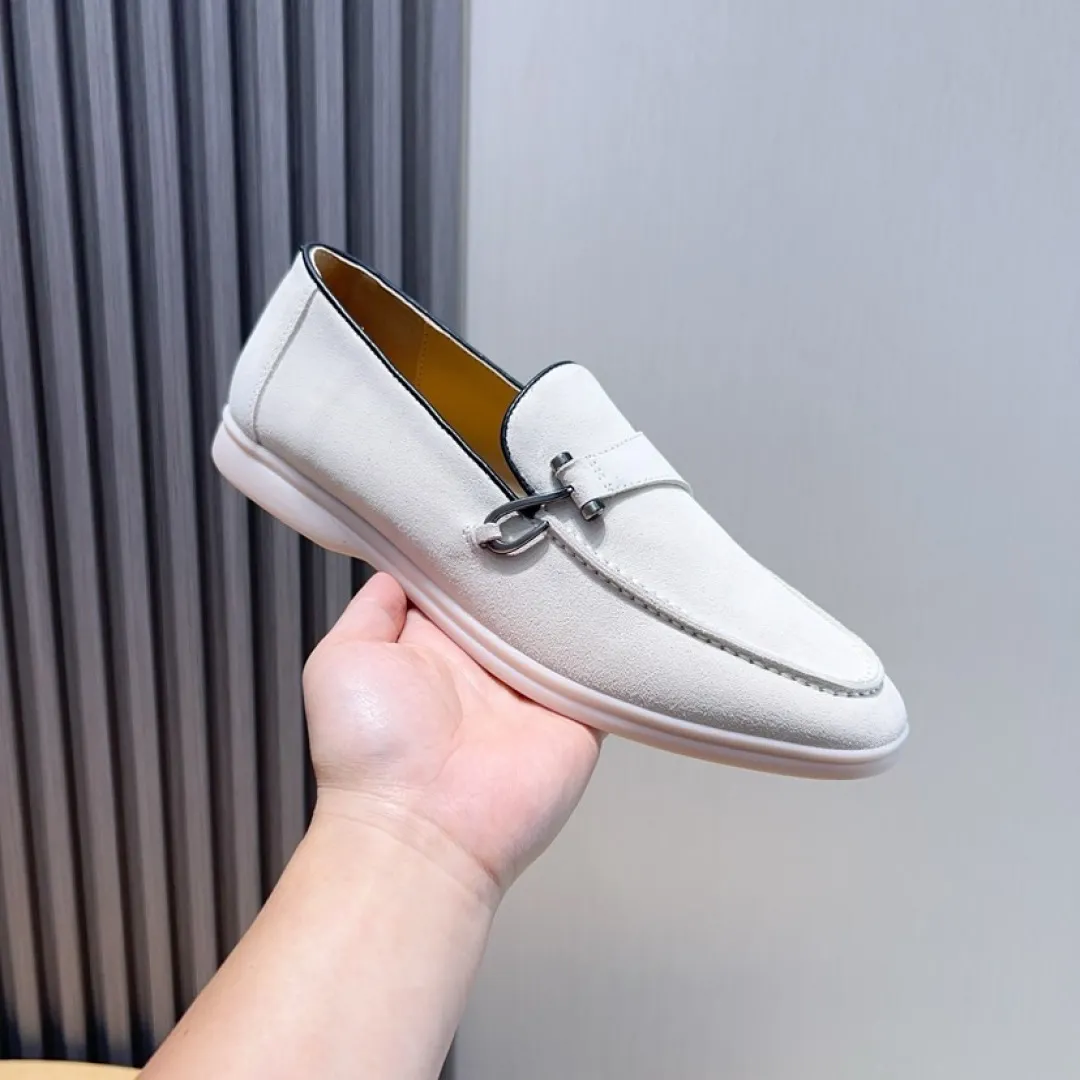 Men's Men's Shoes💰Men's Shoes💰440💰[loro piana] Couple's Style - The new moccasins are made of water-repellent treated suede uppers with rubber soles, a classic. The complex craftsmanship and meticulous structure make the shoes light and soft, allowing you to walk comfortably and freely. Perfect for wearing at the beach or out in the water during the summer. Women’s size: 35-40 Men’s size: 38-45